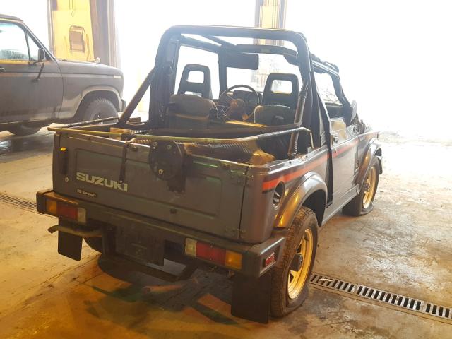 JS3JC51C7H4139842 - 1987 SUZUKI SAMURAI BLACK photo 4