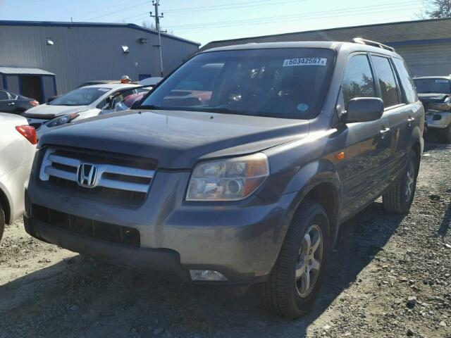 5FNYF28407B035721 - 2007 HONDA PILOT EX GRAY photo 2