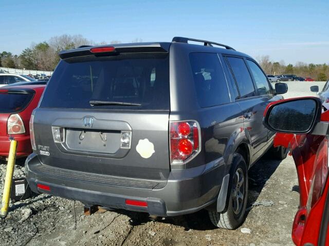 5FNYF28407B035721 - 2007 HONDA PILOT EX GRAY photo 4