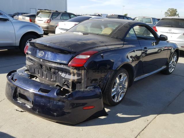 JTHFN45Y379015419 - 2007 LEXUS SC 430 BLUE photo 4