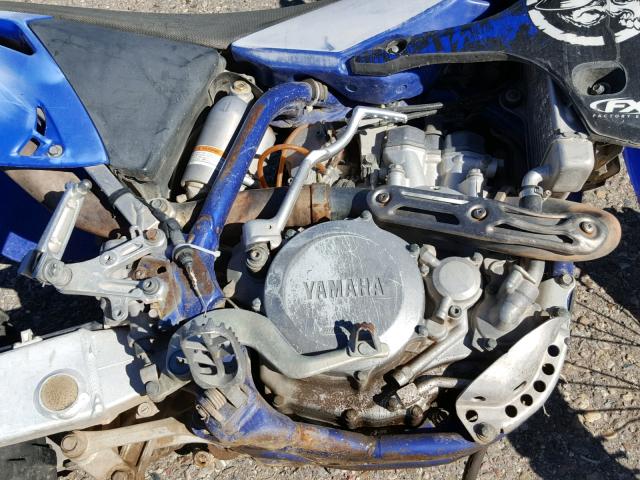 JYACJ05C14A005409 - 2004 YAMAHA YZ450 F BLUE photo 7