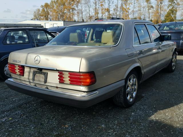 WDBCA24D2JA416872 - 1988 MERCEDES-BENZ 300 SE BEIGE photo 4