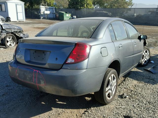 1G8AL52F24Z170981 - 2004 SATURN ION LEVEL GRAY photo 4