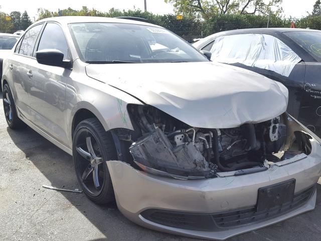 3VW2K7AJ9CM464003 - 2012 VOLKSWAGEN JETTA BASE GOLD photo 1