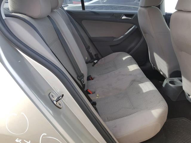 3VW2K7AJ9CM464003 - 2012 VOLKSWAGEN JETTA BASE GOLD photo 6
