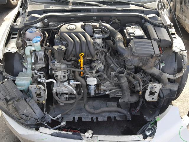 3VW2K7AJ9CM464003 - 2012 VOLKSWAGEN JETTA BASE GOLD photo 7