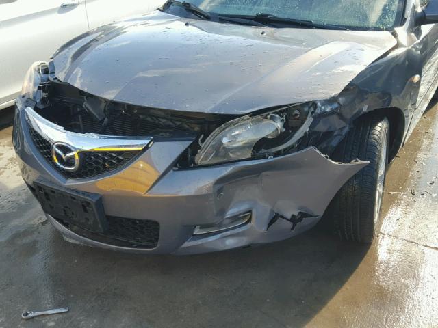 JM1BK32F071651834 - 2007 MAZDA 3 I GRAY photo 9