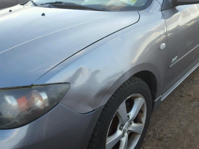 JM1BK324461435871 - 2006 MAZDA 3 S GRAY photo 9