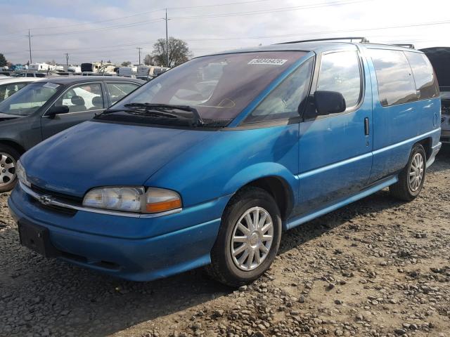 1GNDU06E5TT130262 - 1996 CHEVROLET LUMINA APV BLUE photo 2