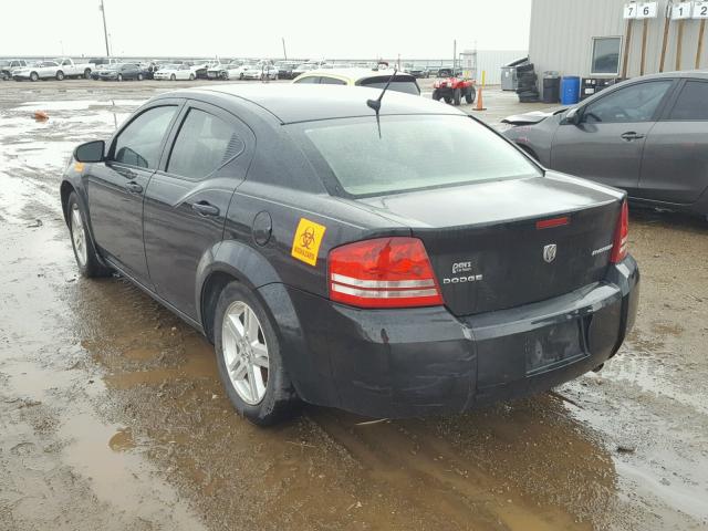 1B3CC1FB6AN210661 - 2010 DODGE AVENGER EX BLACK photo 3