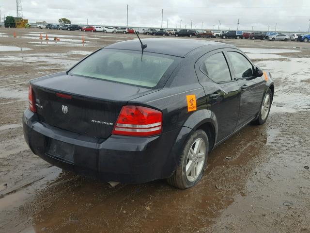 1B3CC1FB6AN210661 - 2010 DODGE AVENGER EX BLACK photo 4