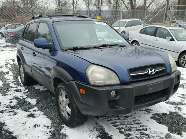 KM8JN72D55U130947 - 2005 HYUNDAI TUCSON GLS BLUE photo 1