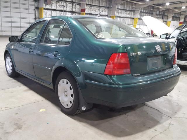 3VWRA29M0XM077221 - 1999 VOLKSWAGEN JETTA GL GREEN photo 3