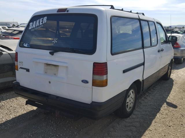 1FMDA31X2SZA64689 - 1995 FORD AEROSTAR WHITE photo 4