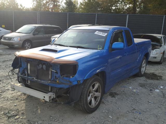 5TETU22N56Z230986 - 2006 TOYOTA TACOMA X-R BLUE photo 2