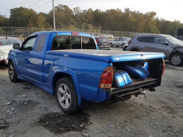 5TETU22N56Z230986 - 2006 TOYOTA TACOMA X-R BLUE photo 3