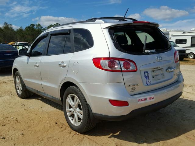 5XYZK3AB7BG035702 - 2011 HYUNDAI SANTA FE L SILVER photo 3