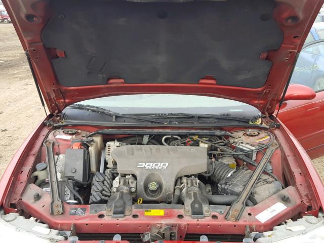 2G4WB52K3X1612946 - 1999 BUICK REGAL LS RED photo 7