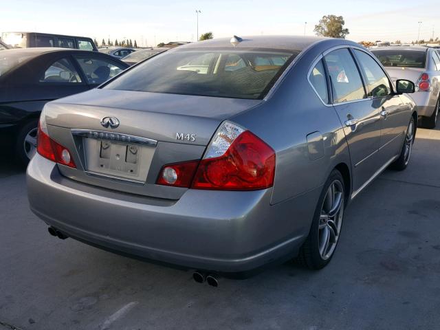 JNKBY01E16M205726 - 2006 INFINITI M45 BASE GRAY photo 4