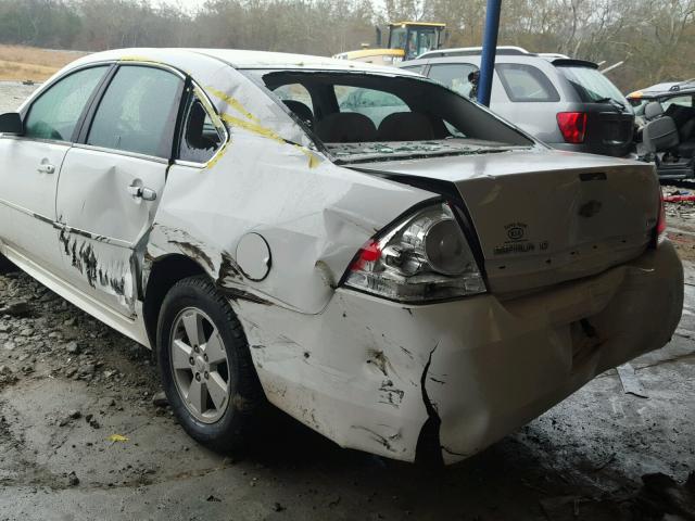 2G1WG5EK0B1176060 - 2011 CHEVROLET IMPALA LT WHITE photo 9