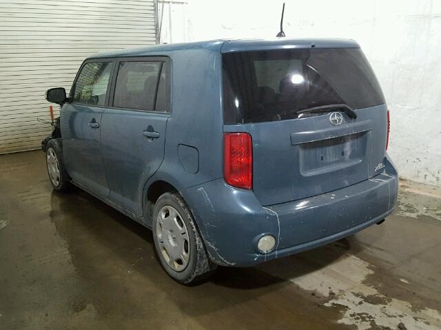 JTLKE50E981001659 - 2008 SCION XB BLUE photo 3