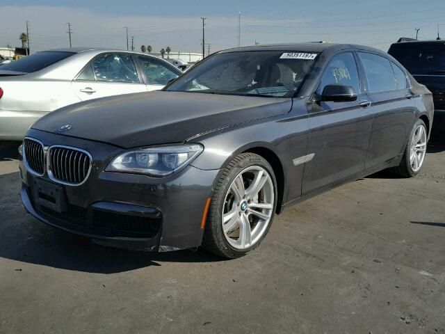 WBAYE8C56DD132489 - 2013 BMW 750LI CHARCOAL photo 2