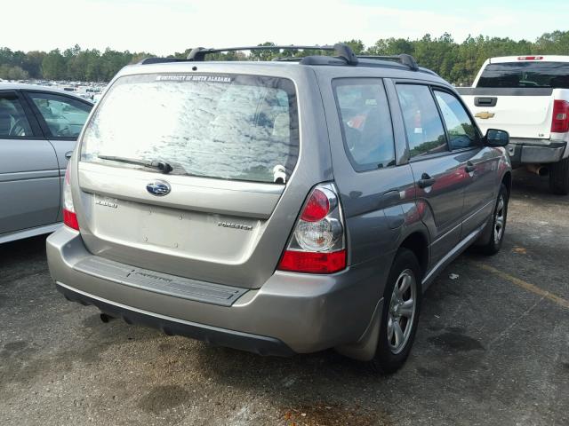 JF1SG63646G720575 - 2006 SUBARU FORESTER 2 BEIGE photo 4