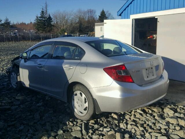 2HGFB2F96CH113622 - 2012 HONDA CIVIC EXL 银色 照片 3