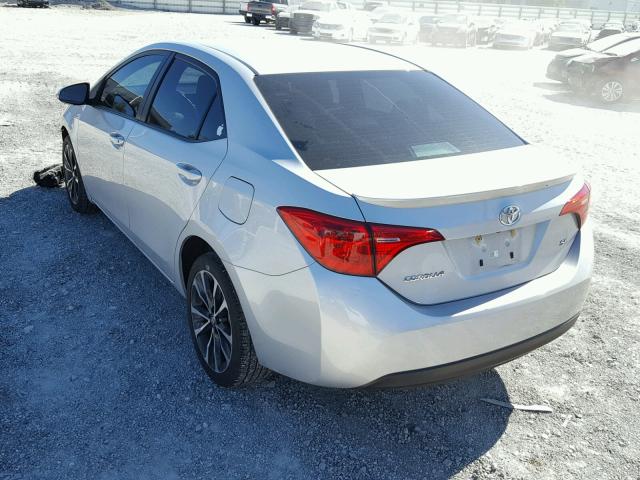 2T1BURHEXHC762108 - 2017 TOYOTA COROLLA L SILVER photo 3