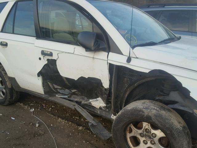 5GZCZ63B53S808614 - 2003 SATURN VUE WHITE photo 9