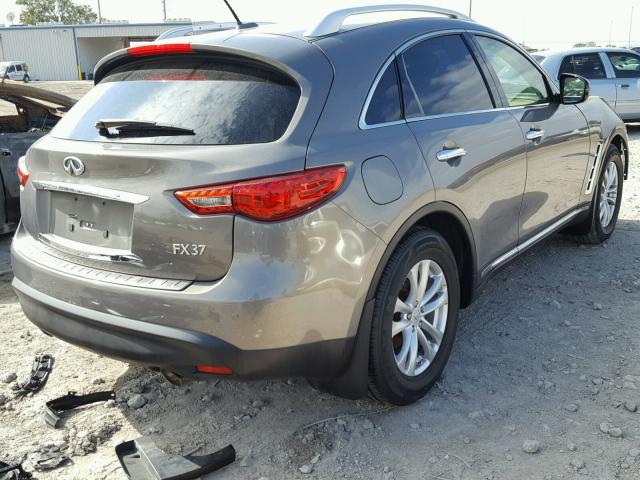 JN8CS1MU5DM140560 - 2013 INFINITI FX37 GRAY photo 4