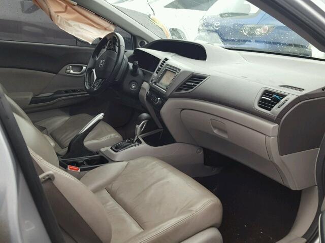 2HGFB2F9XCH005178 - 2012 HONDA CIVIC EXL SILVER photo 5