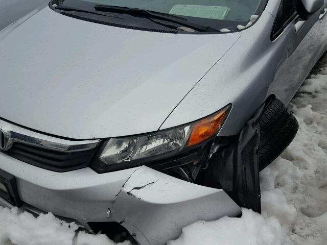 2HGFB2F9XCH005178 - 2012 HONDA CIVIC EXL SILVER photo 9