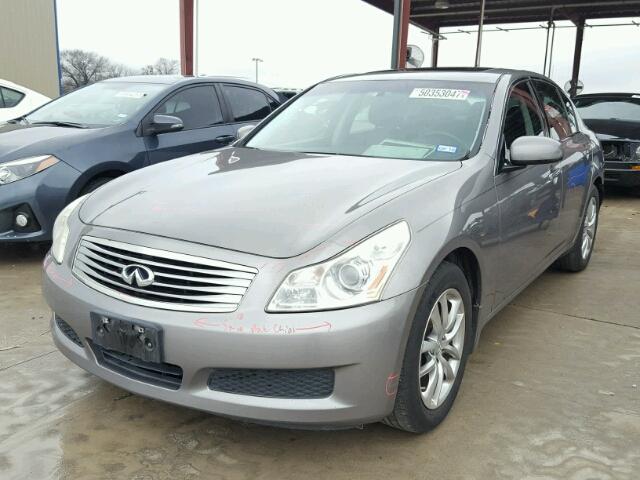 JNKBV61F37M809784 - 2007 INFINITI G35 GRAY photo 2