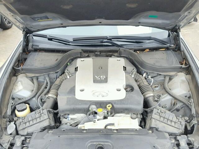 JNKBV61F37M809784 - 2007 INFINITI G35 GRAY photo 7