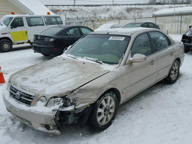 KNAGD128965463646 - 2006 KIA OPTIMA LX TAN photo 2