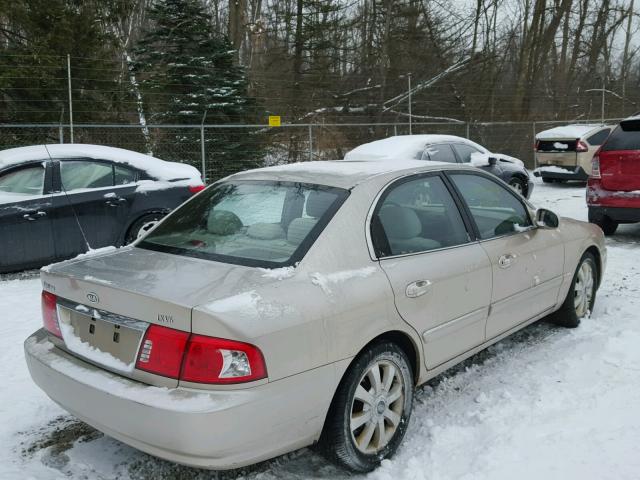 KNAGD128965463646 - 2006 KIA OPTIMA LX TAN photo 4