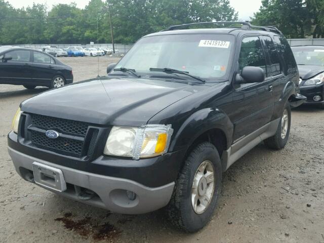 1FMYU70E81UC26918 - 2001 FORD EXPLORER S BLACK photo 2