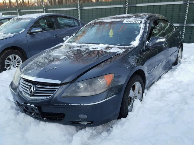 JH4KB16575C006409 - 2005 ACURA RL GRAY photo 2