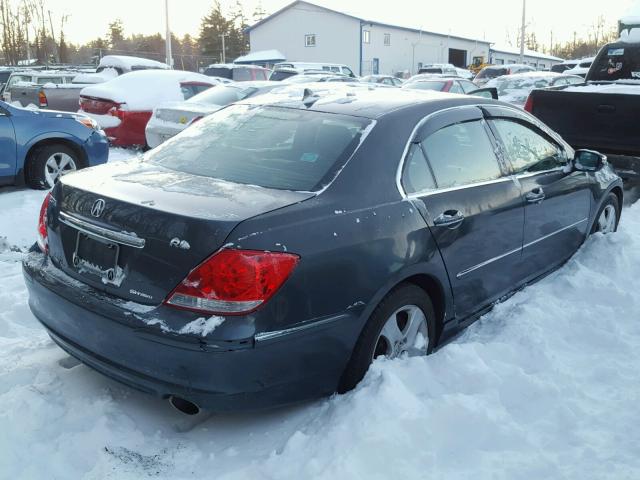 JH4KB16575C006409 - 2005 ACURA RL GRAY photo 4