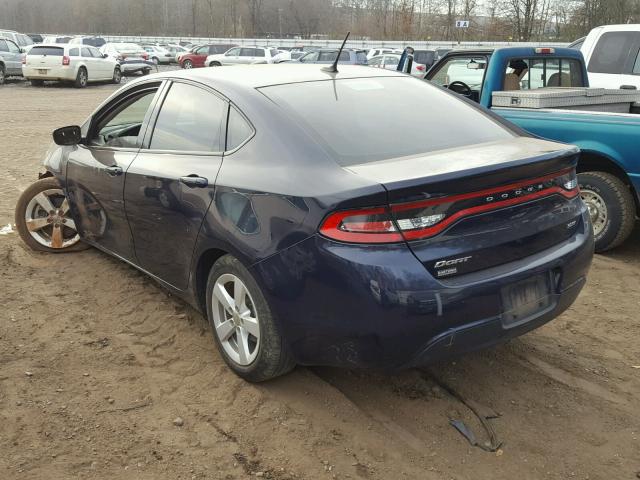 1C3CDFBB8FD337315 - 2015 DODGE DART SXT BLUE photo 3