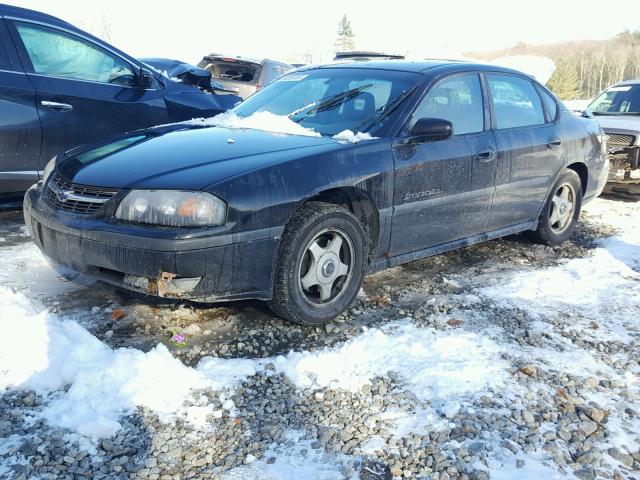 2G1WH55KX29168823 - 2002 CHEVROLET IMPALA LS BLACK photo 2