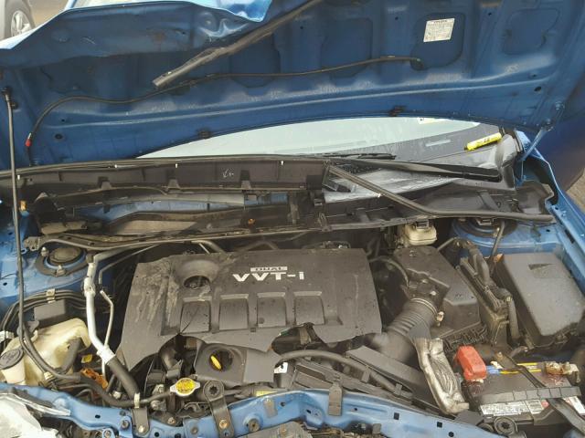 2T1BU4EE2AC371452 - 2010 TOYOTA COROLLA BA BLUE photo 7