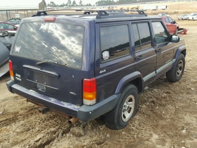 1J4FF68S5XL519632 - 1999 JEEP CHEROKEE S BLUE photo 4