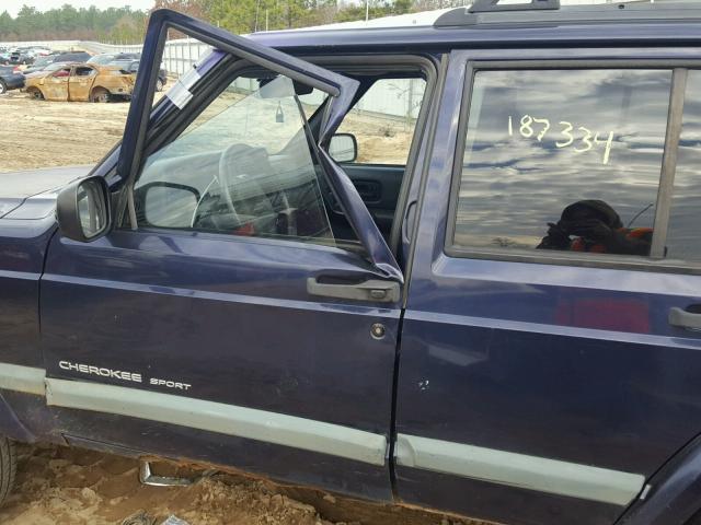 1J4FF68S5XL519632 - 1999 JEEP CHEROKEE S BLUE photo 9