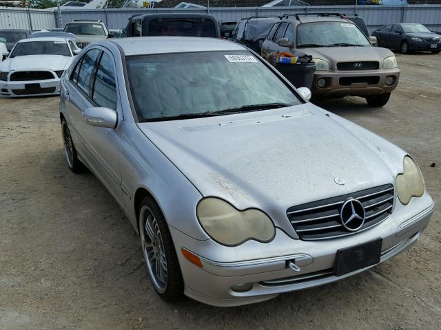 WDBRF40J74F452356 - 2004 MERCEDES-BENZ C 230K SPO SILVER photo 1