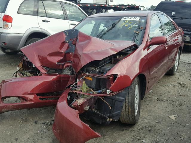 4T1BE32K74U308514 - 2004 TOYOTA CAMRY LE MAROON photo 2