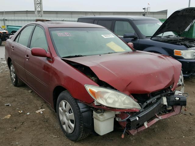4T1BE32KX3U129303 - 2003 TOYOTA CAMRY LE MAROON photo 1