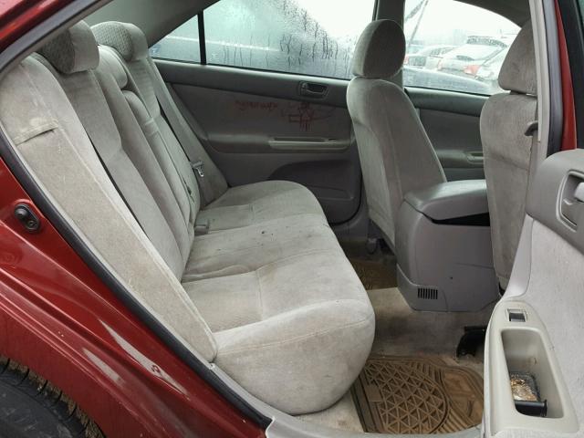 4T1BE32KX3U129303 - 2003 TOYOTA CAMRY LE MAROON photo 6
