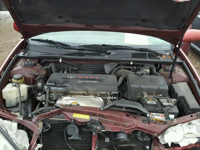 4T1BE32KX3U129303 - 2003 TOYOTA CAMRY LE MAROON photo 7